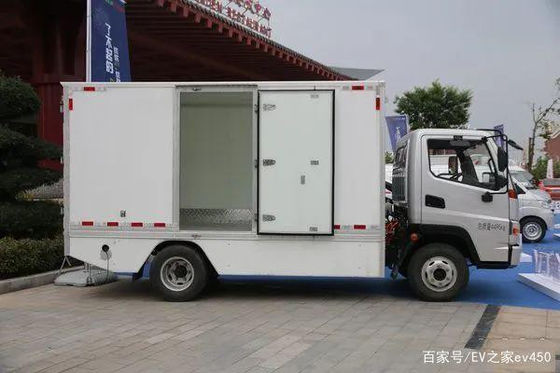EV elektrische vrachtcontainer vrachtwagen 85kw 230KM met koelkast
